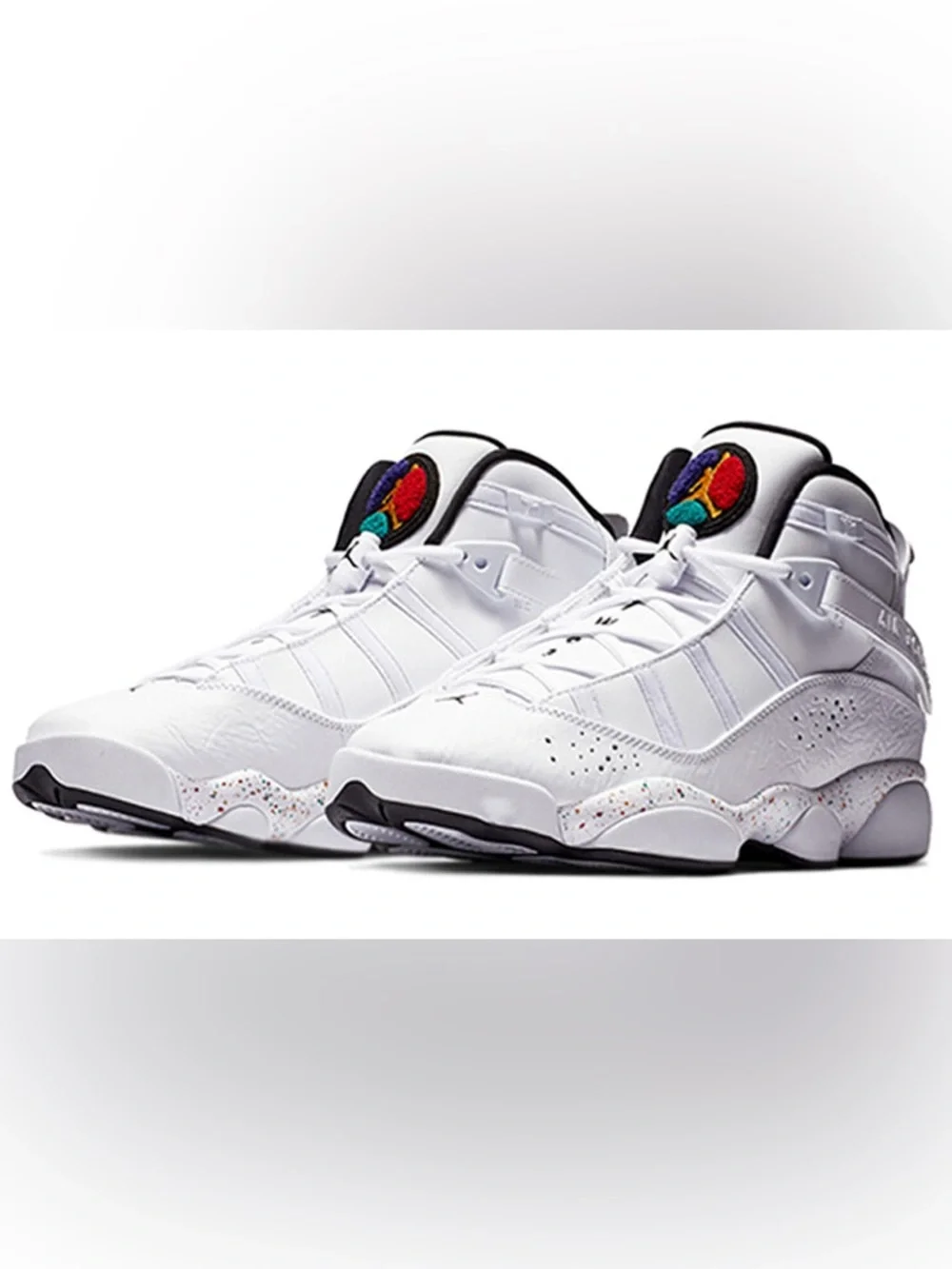 NIke Jordan 6 Rings Mid Confetti - 323419 6.5 youth